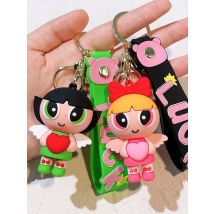 Cartoon Cute Flying Little Policewoman Keychain Doll Keychain Small Pendant Doll Small Gift Key Pendant