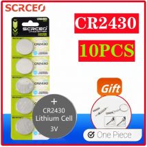 2-10 Stück Knopfzellen CR2430 DL2430 BR2430 LM2430 ECR2430 3V Lithium-Batterien für Uhren, Autoschlüssel, Spielzeug