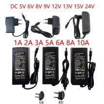 DC 12V Alimentatore 12V 5V 6V 8V 9V 12V 13V 15V 24V 1A 2A 3A 4A 5A 6A 7A 8A 10A 220V A 12V Adattatore di Alimentazione Per Strisce LED