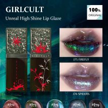 Girlcult Unreal High Shine Lip Glaze, lustrzany połysk, efekt wodny, na imprezę, efekt 3D, powiększający usta