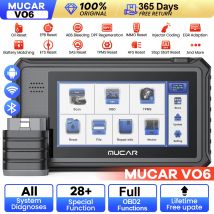 MUCAR VO6 32GB OBD2 skaner wszystkie systemy diagnostyczne z 28 resetami Auto VIN/IMMO/EPB/BMS/SAS/ABS/TPMS Sevice dożywotnia bezpłatna aktualizacja