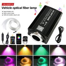 Samochód gwiaździste niebo Auto światła światłowodowe atmosfera lampa sterowanie muzyką lampy sufitowe RGB 12W 8 kolorów stylizacja samochodu DIY