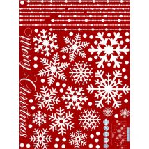 White Snow Christmas Vinyl Wall Sticker DIY New Year Party Wall Art Decal Snowflake Wallpaper Showcase Window Sticker Home Decor