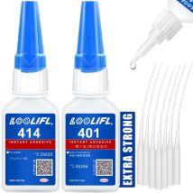 LOOLIFL 20ml 401/406 Mocny klej uniwersalny, szybkoschnący klej do żywicy, ceramiki, metalu, szkła