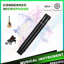 C06 Kondensator-Instrumentenmikrofon, trommelförmiges Instrumenten-Megaphon mit Klemmhalterung, Nierenmikrofon für Bühnenauftritte