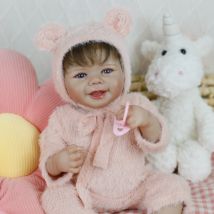 Lifereborn 18-Zoll-Reborn-Babypuppen-Sets, weicher Körper, lebensecht, bezaubernd, für Neugeborene, Mädchen, bestes Geburtstags- und Weihnachtsgeschenkspielzeug