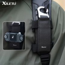 XILETU Moschettone a sgancio rapido per fotocamera per Sony/DSLR/Action Cams Kit clip per zaino Supporto con fibbia staccabile Morsetto di montaggio portatile
