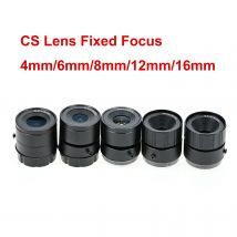 HD-CS-Mount-Objektiv mit festem Fokus, 4 mm, 6 mm, 8 mm, 12 mm, 16 mm, für CCTV-Sicherheits-Webcam-Box-Kamera