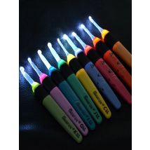 LED Crochet Hook Set Light Knitting Needle Multicolour Hooks Lighted Up Knitting Needles Weave Sewing Tool 9 Size Value Pack