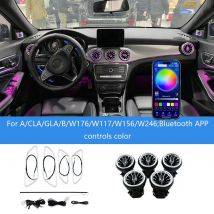 256 Farbe LED Auto Belüftung Turbine Turbine Atmosphäre Licht für Benz A/Cla/Gla/B Klasse W176/W117/W156/W246 Umgebungs licht