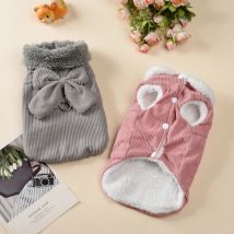 Herbst Winter Katze Bogen Kleidung Für Kleine Mittlere Katzen Warme Katze Kostüm Mit D-ring Kätzchen Kleidung Sphynx Weste mantel Haustier Outfits