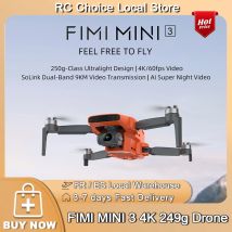 FIMI MINI 3 nuova fotocamera Drone 249g 4K 60fps AI Super Night Video 9KM distanza di volo Sensore 48MP da 1/2 pollici mini drone pro