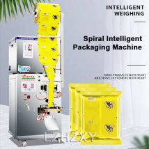 Máquina automática de sellado de tornillo trasero, 1-50g, granulado en polvo, té, hierbas, frutos secos, semillas de melón, envasadora cuantitativa