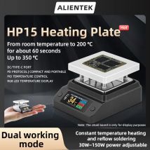 ALIENTEK HP 15 Heizplatte Vorwärmer MINI Heizplatte PD Digital Konstante Temperatur 350 ℃   Reparieren Sie das intelligente Heizwerkzeug