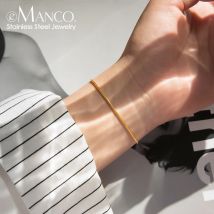 e-Manco Heißer Verkauf Edelstahl Schlangenkette Armband Modeschmuck Für Männer Frauen Edelstahl Link Armband