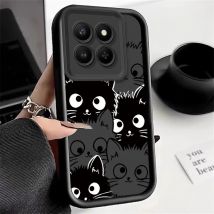 Phone Case For Honor 400 Smart Honor X9D X7D 400Smart 4G 5G Case Soft Silicon Protect Cover Cartoon Cute Cat Print Pattern