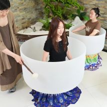 22-28 Inch Extra Large Quartz Crystal Singing Bowl - Professional Sound Healing Bowl for Body & Spirit Therapy