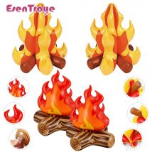 Artificial Campfire 3D Flame Balloons for Kids Boys Girls Fireman Birthday Party Favors Halloween Indoor Outdoor Decoration Toys