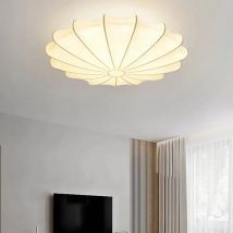 Lampada da soffitto minimalista a led E27 in seta Nordic Wabi Sabi stile crema soggiorno camera da letto lampadario a soffitto illuminazione per interni