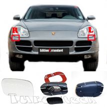 Copertura lavafari per 03-06 Porsche Cayenne 9PA 955 Basic S Ugello Trim Anteriore 95562830100 95562830200