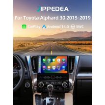 2K Android 14.0 CarPlay GPS Navigation 4G WiFi Bluetooth Multimedia Player Car Radio For Toyota Alphard 30 Vellfire 2015-2019