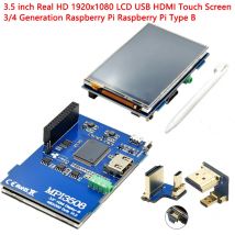 3,5 Zoll Real HD 1920 x 1080 LCD USB HDMI Touchscreen für Raspberri 3 Modell B / Orange Pi (Spiel-Video spielen) MPI3508