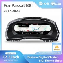 Cluster di misuratori digitali LCD da 12.3 '' per Volkswagen Passat B8 CC Variant 2017 18 19 20 21 3 anni Cluster di strumenti radio Ntg4.5