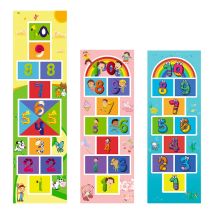 Hand and Feet Hopscotch Game for Adults Kids Jumping Carpet Crawling Rugs Sensory Integration Training Indoor Outdoor Fun Sports