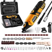 DEKO Kit di utensili rotanti Utensili rotanti manuali elettrici Mini per legno/metallo, trapano smerigliatrice elettrica