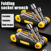 Zusammenklappbarer Inbusschlüsselsatz, Standard- und Inbusschlüsselsatz, 1er-Pack tragbarer Inbusschlüsselsatz für alle Geschäfts- und Heimzwecke