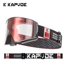 Kapvoe Photochrome Schneebrille, Skibrille, Snowboard, Antibeschlag, für Herren und Damen, UV400, Sonnenbrille, Fahrradbrille, Schneemobil, Winter