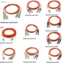 Multimode Dual LC TO SC TO FC TO Double ST Carrier Grade Gigabit Multimode Dual Core Glasfaser-Überbrückungskabel 1m-50m 60m