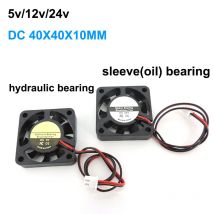 DC 5V 12V 24V 4010 40x40x10MM Ventola di raffreddamento a basso rumore senza spazzole Ventilatore Cuscinetto manica Cuscinetto fluido idraulico per stampante 3D 4 cm