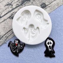 Grim Reaper Ghost Devil Halloween Silicone Sugarcraft Mold Resin Tools Cupcake Baking Mould Fondant Cake Decorating Tools