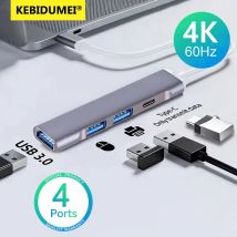 5 Gbit/s 4 Ports USB 3.0 HUB TYPE-C HUB Multi USB Splitter Typ-C Hohe Datenübertragung USB 3.0 OTG Adapter für Computer MacBook