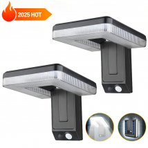 Luci solari da esterno a LED 120 °   Lampada da parete pieghevole Sensore di movimento Faretti super luminosi Lampada di sicurezza Impermeabile Patio Garden 1~3