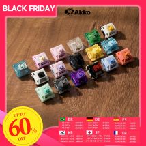 Akko V3 Pro interruptores táctiles/interruptor lineal para teclado mecánico paquete de 45 Uds reemplazable Outemu Gateron Cherry MX interruptor de llave