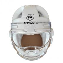 Taekwondo Helmet WKF Approved White Face Shield Kids&Adults Mask Headgear Protection Karate Head Kick Boxing Muay Thai Unisex