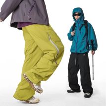 Pantaloni cargo da uomo Pantaloni lunghi estivi da alpinismo impermeabili ad asciugatura rapida con tasche laterali con cerniera Cintura elastica