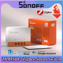 1 ~ 5PCS SONOFF ZBMINIL2 Extreme ZigBee Mini Smart Switch nessun cavo neutro richiesto controllo Wireless bidirezionale EWeLink Alexa Google