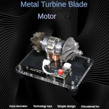 Turbo bürstenloser Motor Modell aufgeladene Turbine Blatt Motor Modell Aero Motor CNC Metall kreative DIY-Technologie Spielzeug