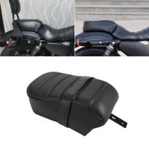Moto Nero Sedile Passeggero Posteriore Cuscino del Passeggero In Pelle PU Per Harley Sportster Ferro 883 XL883N 2016-2022
