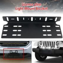 4x4 LED Arbeit Licht Bar Universal Front Stoßstange Kennzeichen Halterung Fahren Lampe Nebel Licht Halter Aluminium Legierung