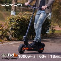 JOYOR S10-S-Z składana hulajnoga elektryczna dla dorosłych, Podwójny silnik 1000W, Akumulator 60V 18Ah, Zasięg 75 km, Pneumatyczne 10"
