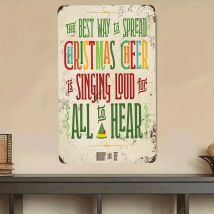 Buddy Elf Frohe Weihnachten Poster: Vintage 8 "x 12" Aluminium Zeichen für festliche Raum dekoration-perfekte Urlaub jubeln