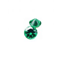 Emerald Round Faceted Gemstone Brilliant Cut Rich Green Emerald Gem Multiple Sizes to Choose