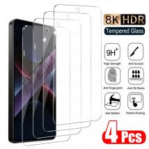 4PCS Gehärtetem Glas Für Xiaomi Poco X7 Pro X5 X6 X6Pro X7Pro C65 C75 Screen Protector Für Poco f5 F6 Pro Glas Schutz Film