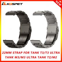 Cinturino da 22MM per KOSPET TANK T3 Ultra TANK M3 Ultra TANK T3 TANK M3 TANK T2 Smart Watch cinturino in metallo bracciale da polso in acciaio inossidabile