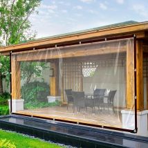 Pellicola PE trasparente Telone Balcone Copertura per piante grasse Gazebo Tenda Tenda antipioggia Mobili da giardino Copertura impermeabile per telone