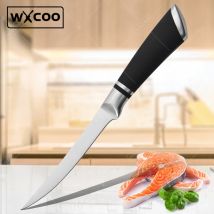 WXCOO Professionelles Fischschneidemesser, Edelstahl-Ausbeinmesser für Steak, Lammkoteletts, Hähnchenbein, scharfer Fruchtschäler